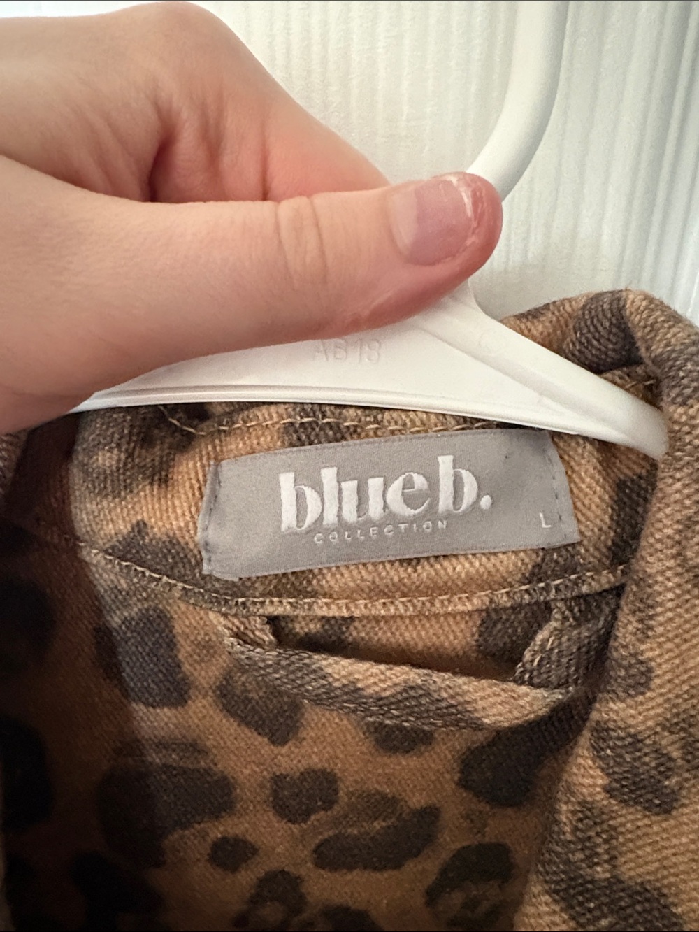 Dolce Vita Leopard-Print Studded Jean Jacket in Brown and Black - Picture 2 of 3